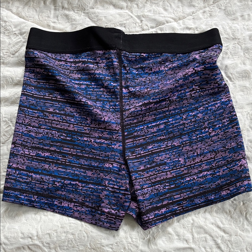 Nike Pro Women's Performance Shorts - Navy, Teal/Purple, Gray, Purple/Blue - Picture 12 of 13